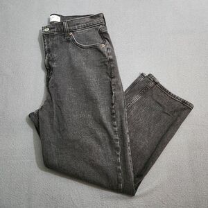 Abercrombie & Fitch Women 8S Black The Ankle Straight Ultra High Rise Jeans